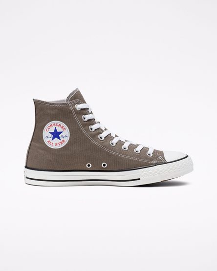 Zapatillas Altas Converse Chuck Taylor All Star Classic Mujer Gris Oscuro | PE PW274L